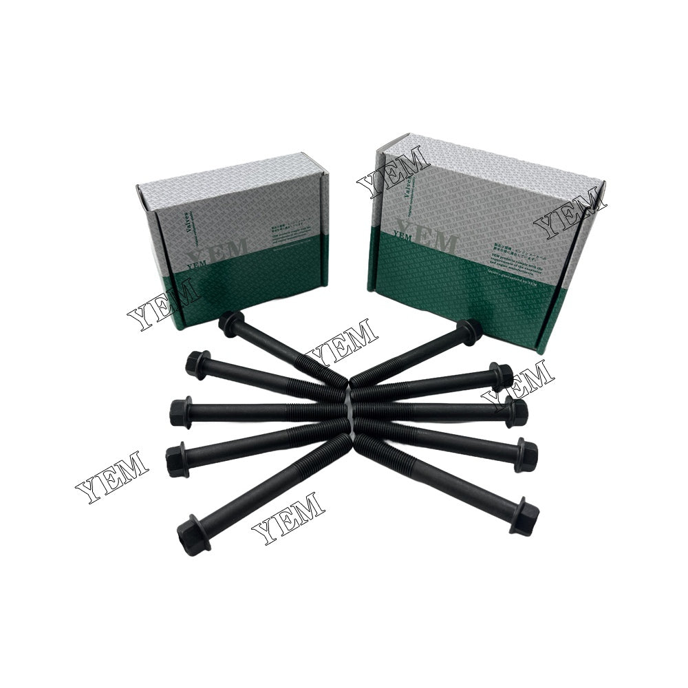 10PCS 1104D-44T Cylinder Head Bolt Set For Perkins Gallmac WMW 100 LT excavator For Perkins