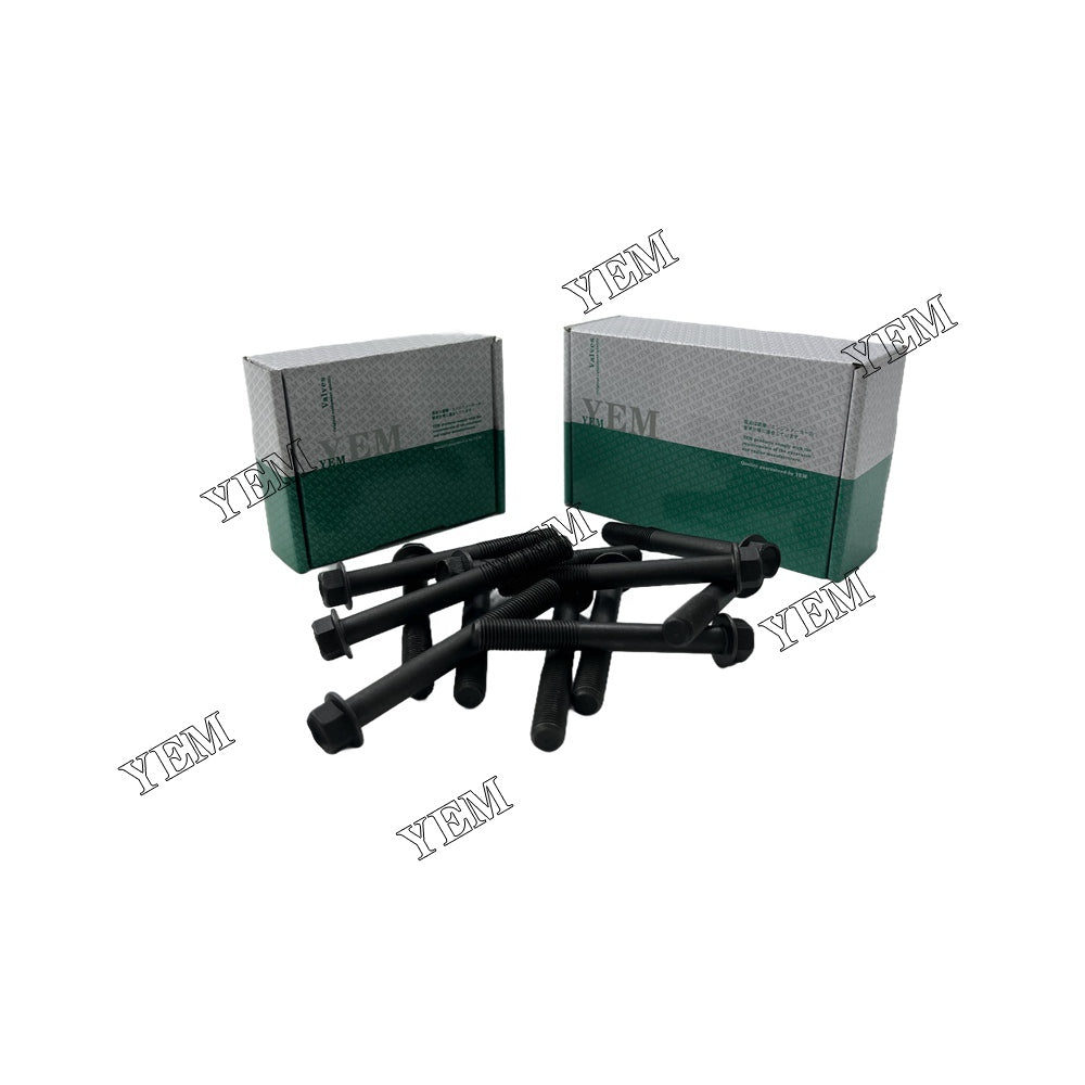 12PCS 3LB1 Cylinder Head Bolt Set For Isuzu -IHI 25 NPCS excavator For Isuzu