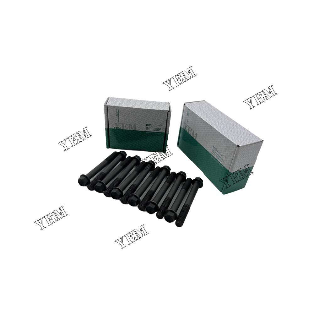 12PCS 3LB1 Cylinder Head Bolt Set For Isuzu -IHI 25 NPCS excavator For Isuzu