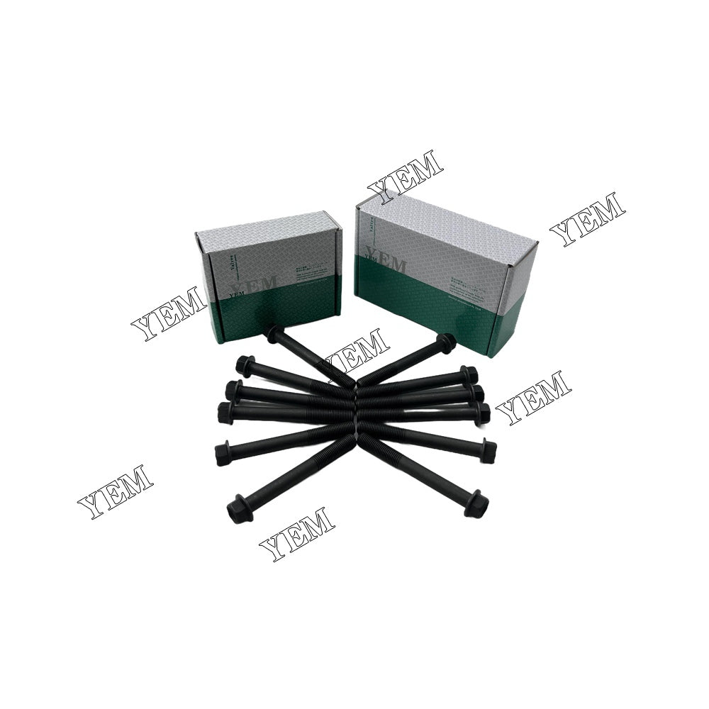 12PCS 3LD1 Cylinder Head Bolt Set For Isuzu H 36 R excavator For Isuzu