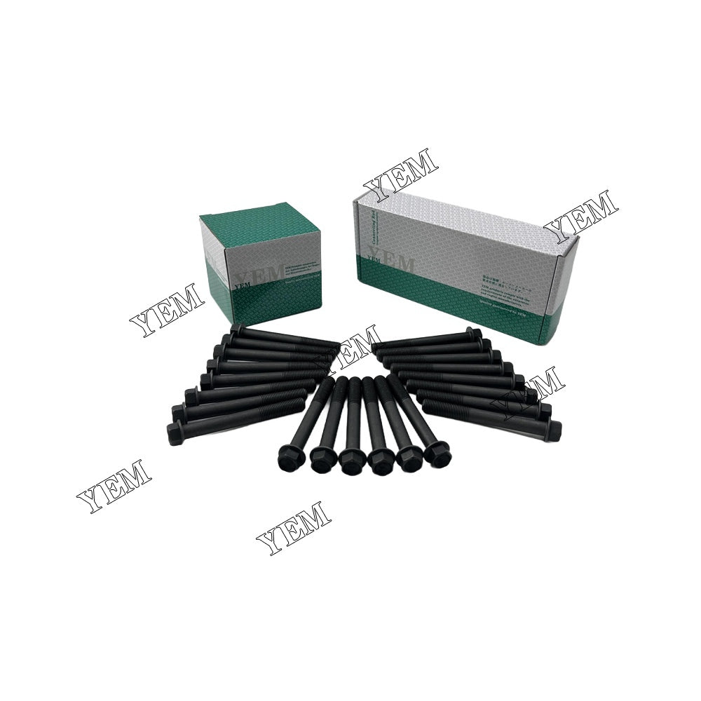 22PCS 1004-4T Cylinder Head Bolt Set For Perkins 1004-4T Engine