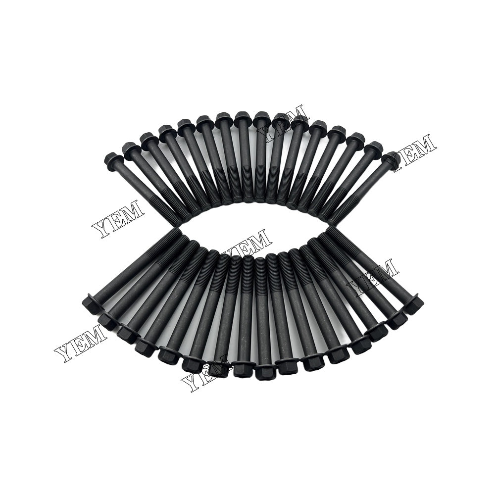 32PCS 6D34 Cylinder Head Bolt Set For Mitsubishi 6D34 Engine For Mitsubishi