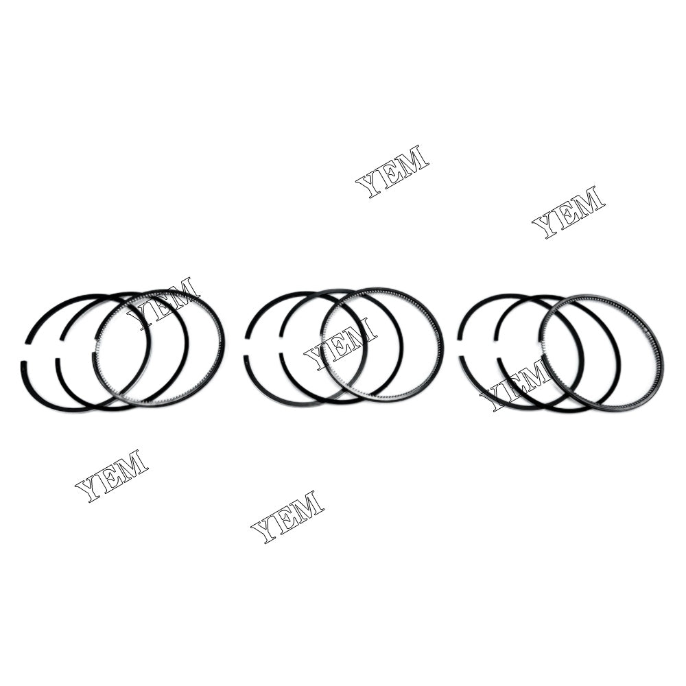 3PCS K3M Piston Rings Set STD For Mitsubishi K3M Engine For Mitsubishi