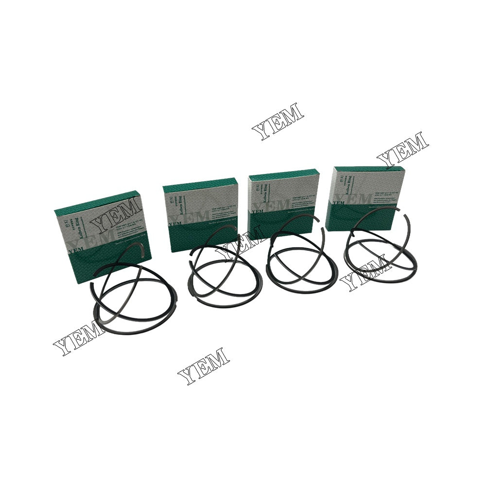 4PCS S4S Piston Rings Set STD For Mitsubishi Volvo EW7 excavator For Mitsubishi