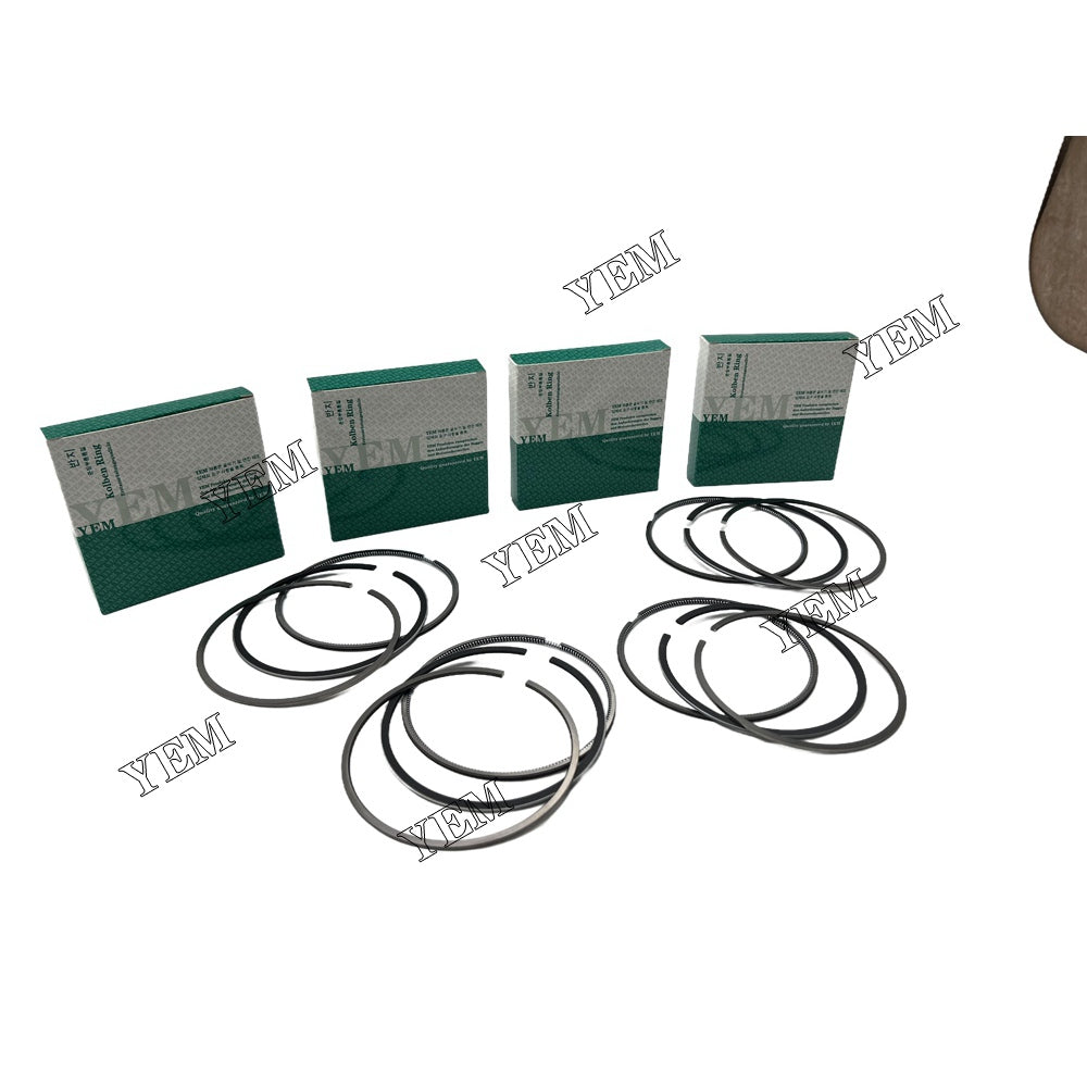 4PCS 4TN100 Piston Ring For Yanmar STD Excavator parts For Yanmar