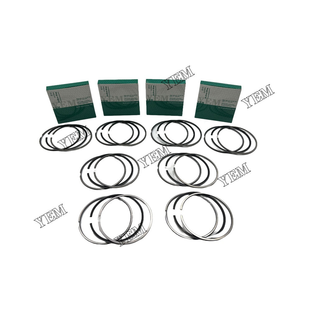 8PCS 3208 Piston Rings Set STD 114.3m For Caterpillar m excavator For Caterpillar