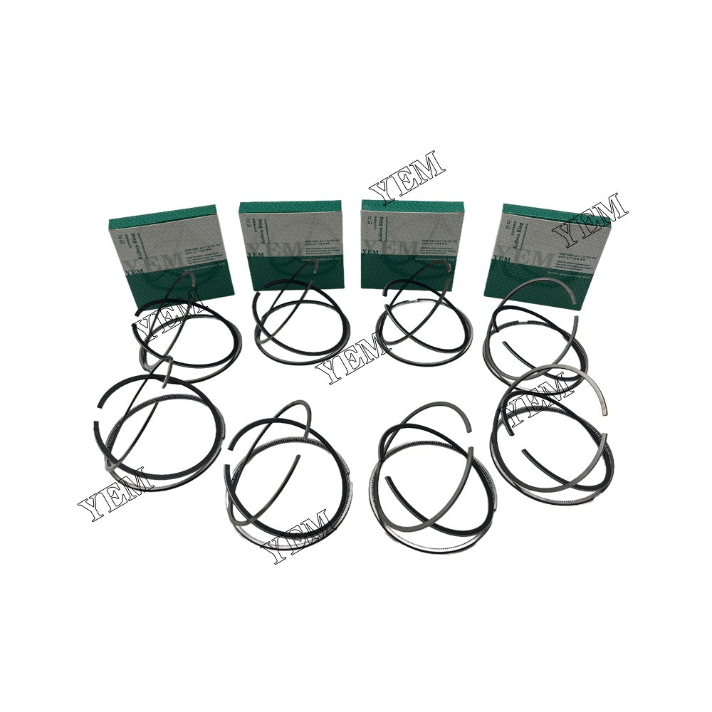 8PCS P158 Piston Rings Set STD For Doosan Daewoo P158 Engine For Doosan Daewoo