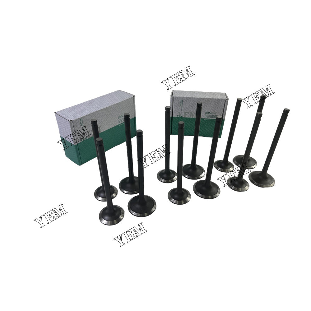 12 PCS 6BT5.9 Intake Valve & Exhaust Valve Kit For Cummins Fuchs MHB 25 excavator For Cummins