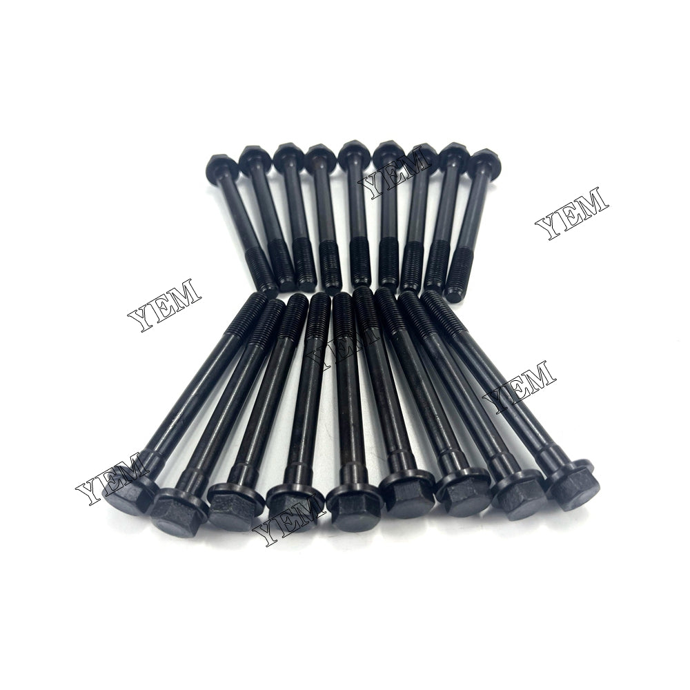 Good quality For Yanmar 4TNE88 Cylinder Head Bolt 8-94396207-3 18PCS installed one engine For Yanmar