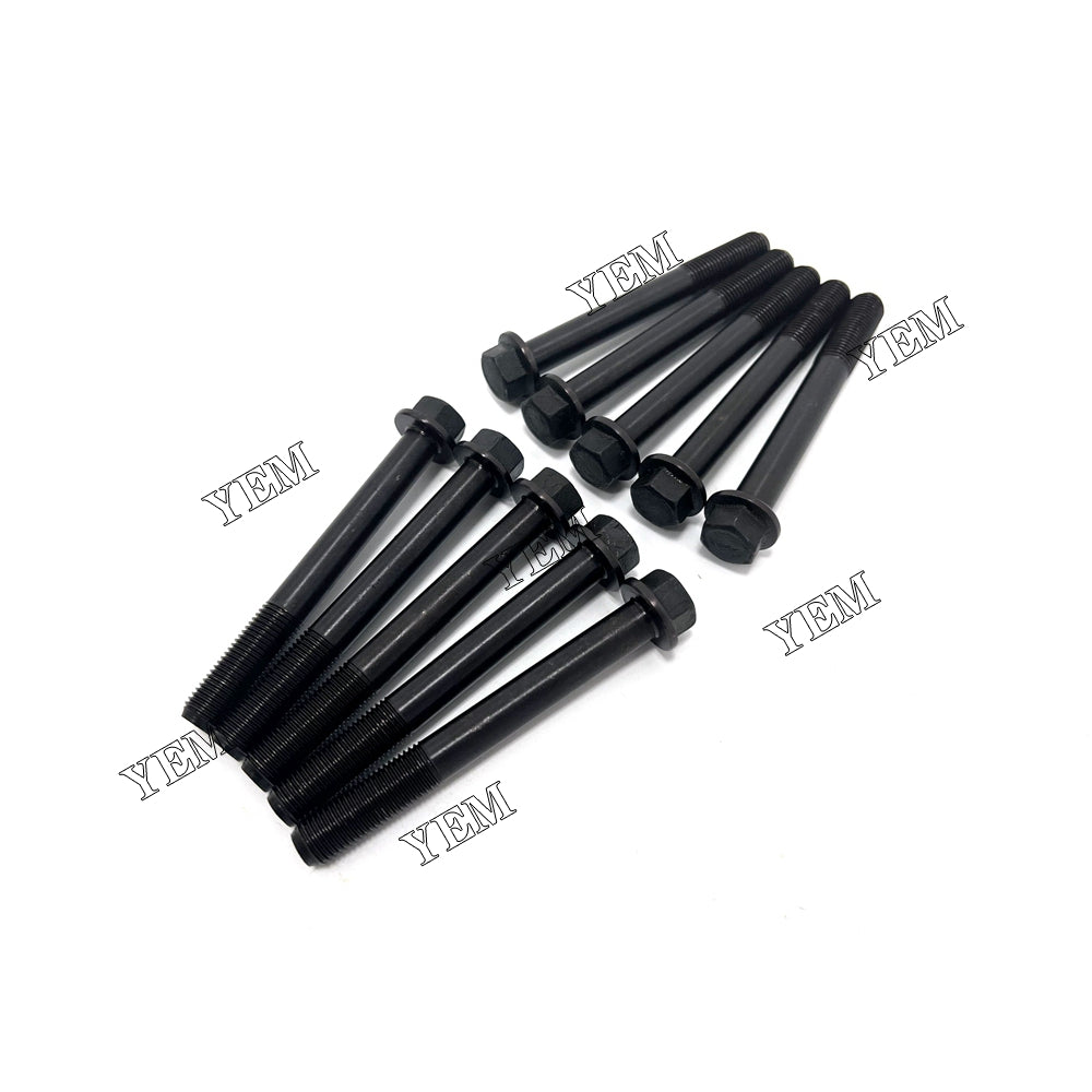 Good quality For Yanmar 2TNV70 Head Bolt Set 119515-01200 10PCS installed one engine For Yanmar