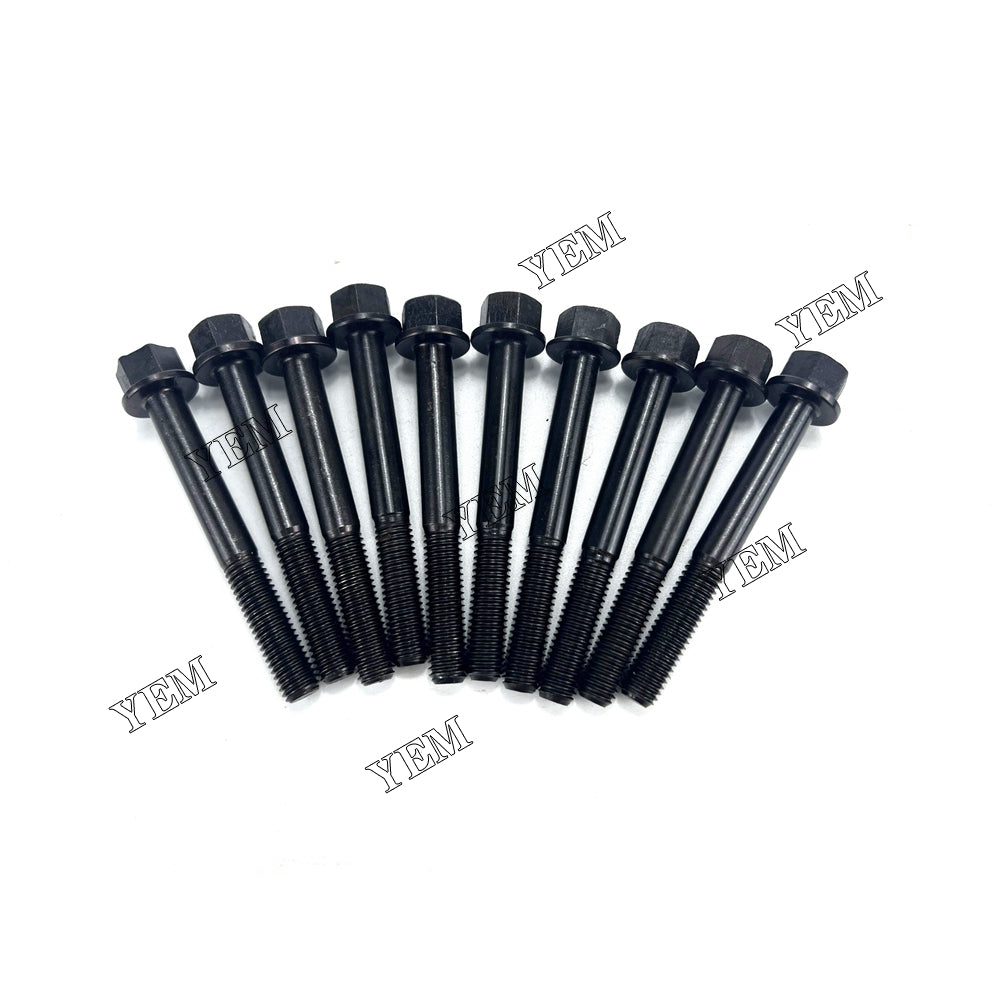 Good quality For Yanmar 2TNV70 Head Bolt Set 119515-01200 10PCS installed one engine For Yanmar