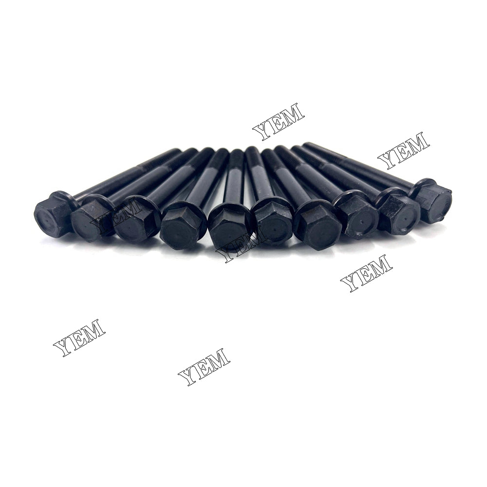 Good quality For Kubota J107 Head Bolt Set 14601-03450 10PCS installed one engine For Kubota