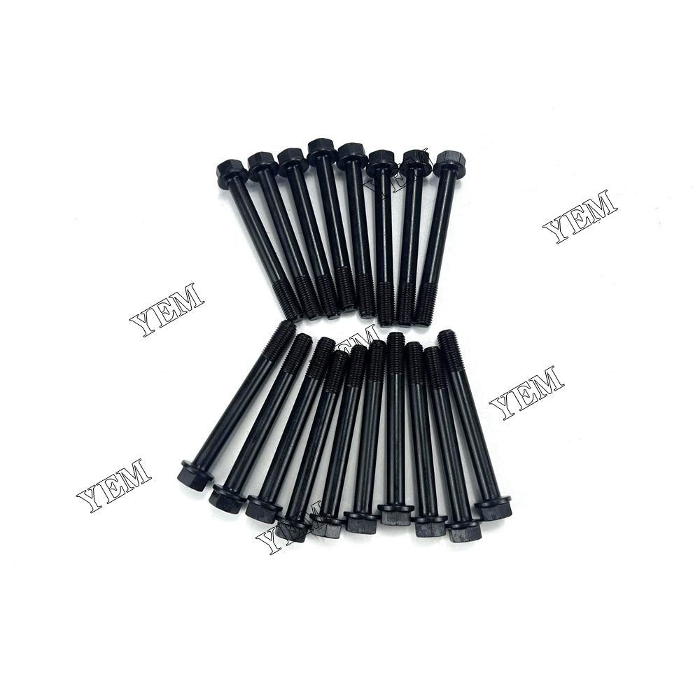 Good quality For Mitsubishi S4L2 Cylinder Head Bolt 31A01-21100 18PCS installed one engine For Mitsubishi