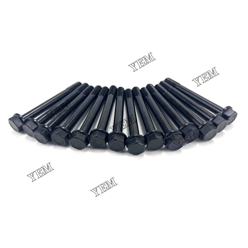 Good quality For Mitsubishi S3L2 Head Bolt Set 31A01-21100 14PCS installed one engine For Mitsubishi