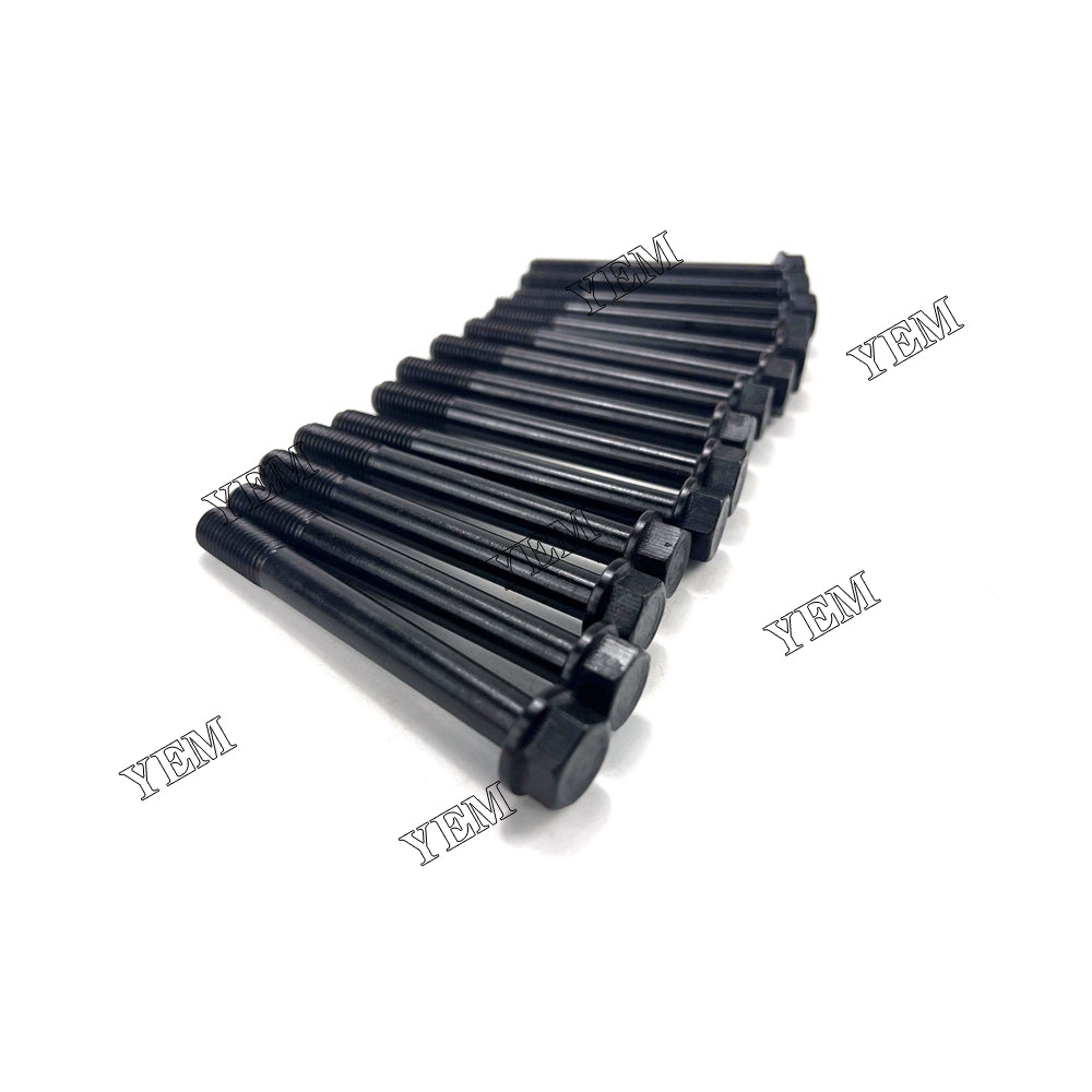 Good quality For Mitsubishi S3L2 Head Bolt Set 31A01-21100 14PCS installed one engine For Mitsubishi