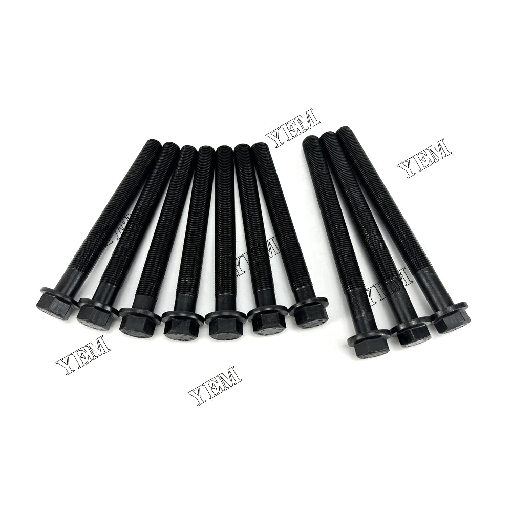 Good quality For Caterpillar 3054c Head Bolt Set 3218A011 225-5501 3218A012 225-5502 10PCS installed one engine For Caterpillar