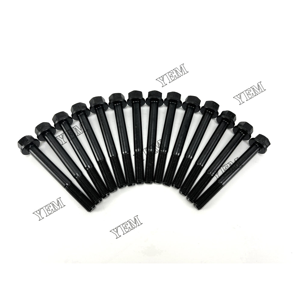 Good quality For Yanmar 3TNM72 Cylinder Head Bolt 119515-01200 14PCS installed one engine For Yanmar