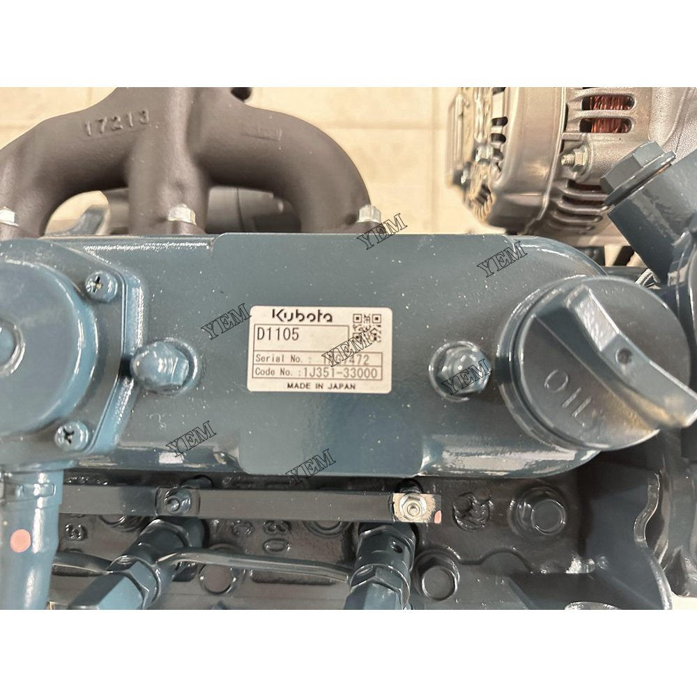 New D1105 Engine serial number 1NG7472 For Kubota Engine Assembly For Kubota