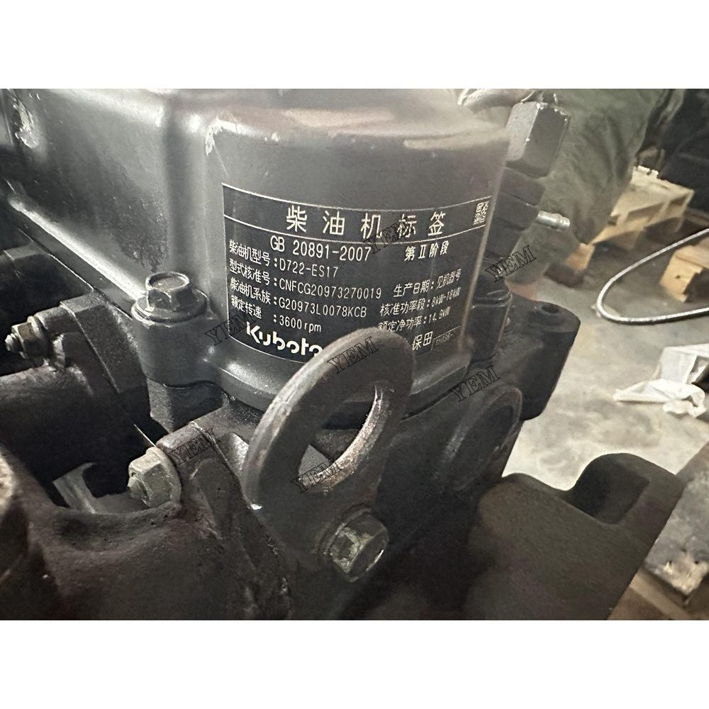 D722 Engine serial number 8W6146 For Kubota Engine Assembly For Kubota