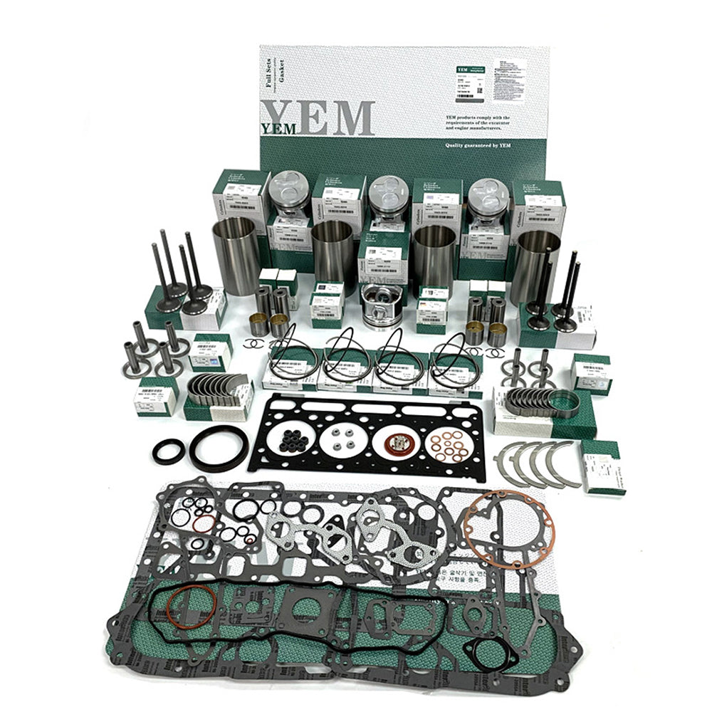 V2403 OVERHAUL REPAIR KIT WITH PISTON RING FULL GASKET SET BEARING VALVESS FOR KUBOTA DIESEL ENGINE PARTS For Kubota