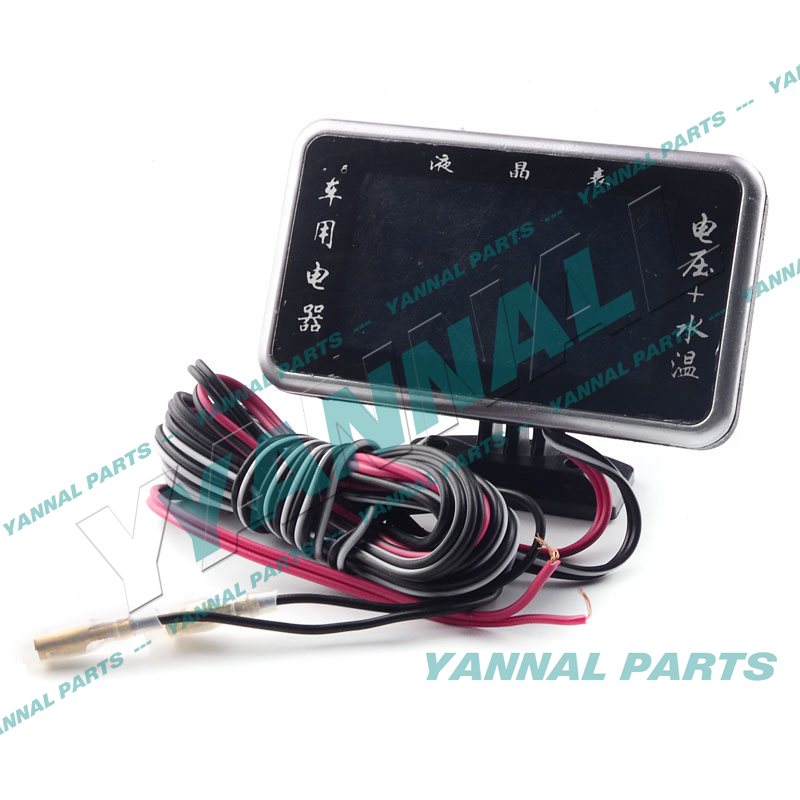 WATER TEMPERATURE + VOLTAGE + OIL PRESSURE LCD METER FOR EXCAVATOR ENGINE PARTS For Other