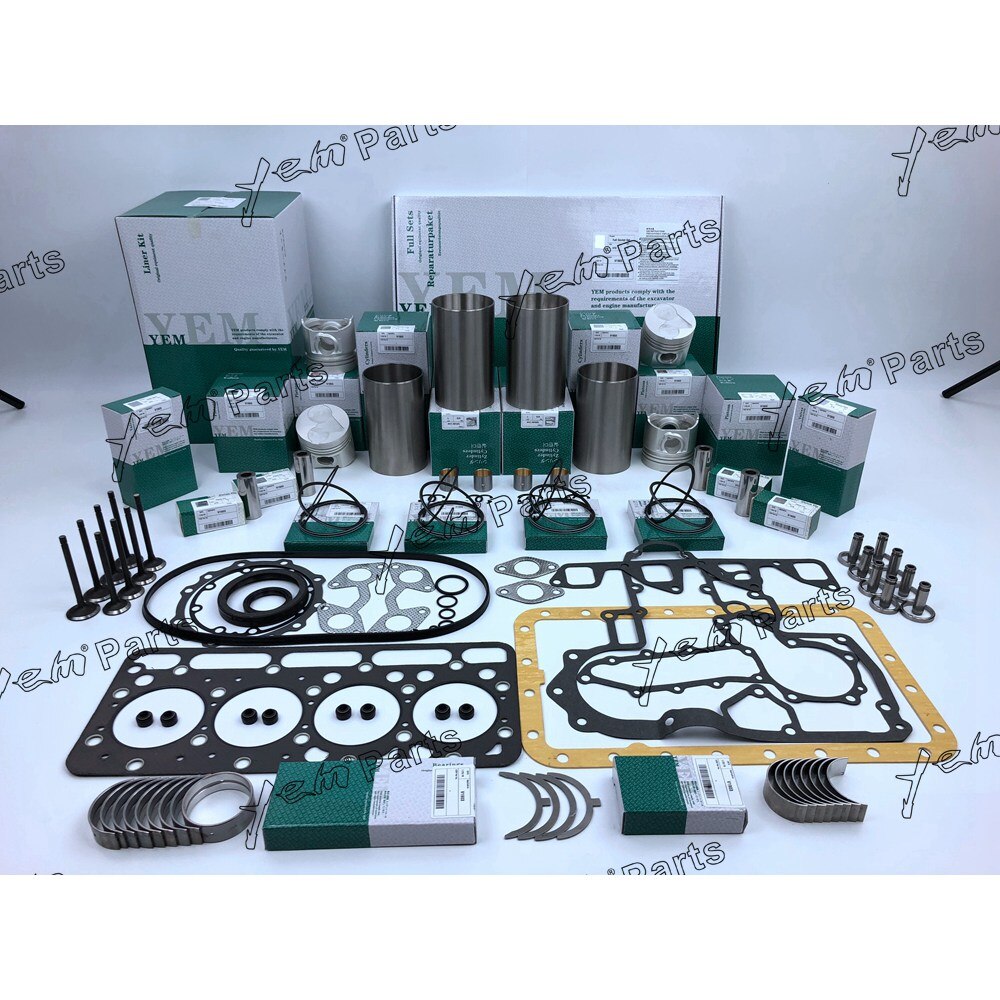 V1903 OVERHAUL REPAIR KIT WITH PISTON RING FULL GASKET SET BEARING VALVESS FOR KUBOTA DIESEL ENGINE PARTS For Kubota