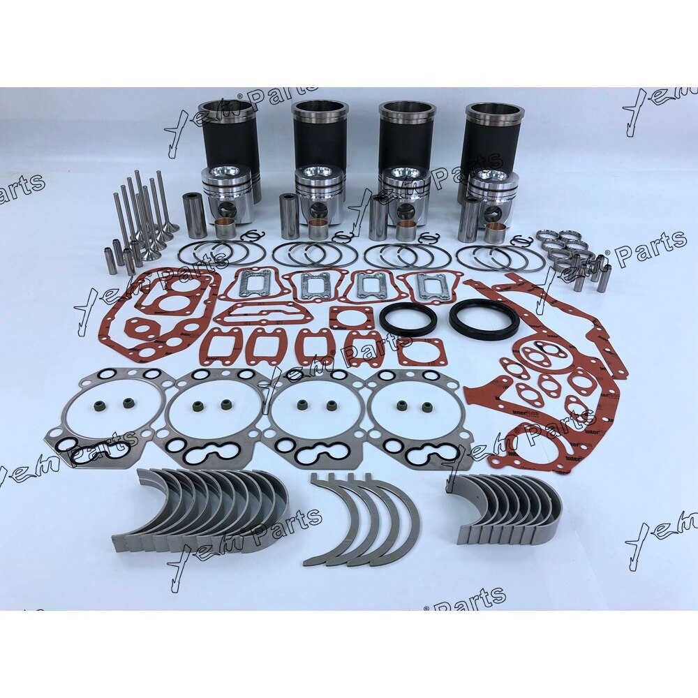 R934 OVERHAUL REPAIR KIT WITH PISTON RING FULL GASKET SET BEARING VALVESS FOR LIEBHERR DIESEL ENGINE PARTS For Liebherr