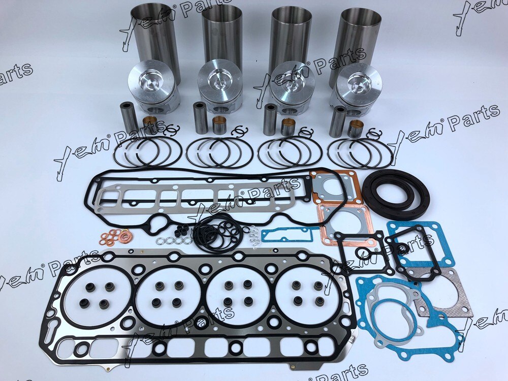 4TNV106 LINER KIT PISTON + FULL GASKET SET FOR YANMAR DIESEL ENGINE PARTS For Yanmar