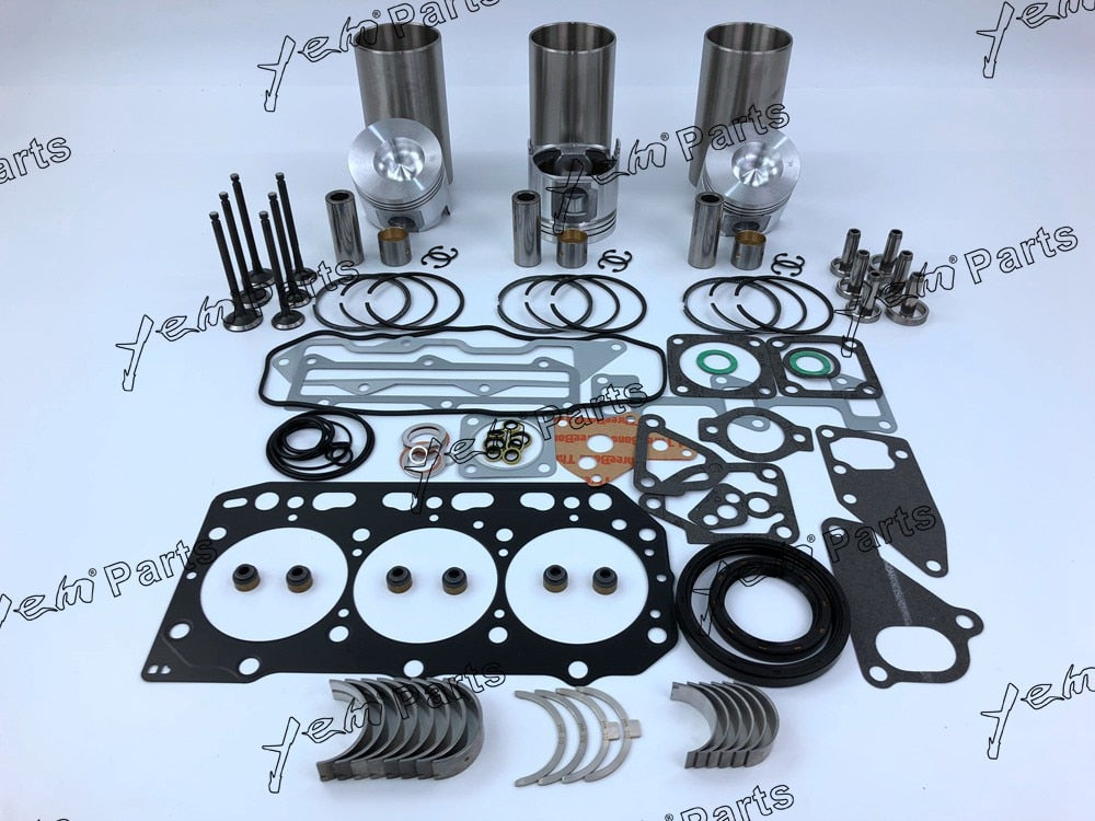 3TNE88 REPAIR KIT PISTON PISTON RING CYLINDER LINER FULL GASKET SET VALVE GUIDE SEAT FOR YANMAR DIESEL ENGINE PARTS For Yanmar