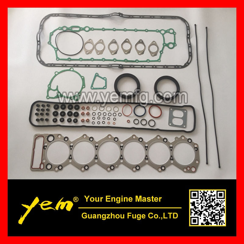 6SA1 6SA1 FULL GASKET SET INCLUDE CYLINDER HEAD GASKET OIL SEAL WATER PUMP GASKET MANIFOLD GASKET FOR ISUZU DIESEL ENGINE PARTS For Isuzu