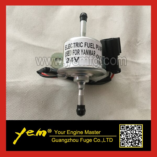 ELECTRIC FUEL PUMP 12V 24V ELECTRIC FUEL PUMP WHITE PLUG AND BLACK PLUG FOR YANMAR DIESEL ENGINE PARTS For Yanmar
