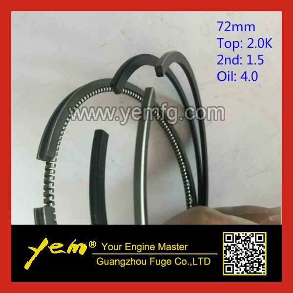 ZB600 Z600 PISTON RING 15901-21050 FOR KUBOTA DIESEL ENGINE PARTS For Kubota