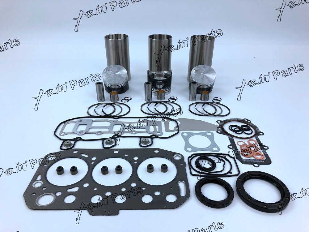 3TNV70 LINER KIT WITH PISTON + PISTON RING + GASKET SET + CYLINDER LINER + BEARING FOR YANMAR DIESEL ENGINE PARTS For Yanmar