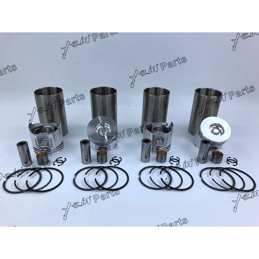 4TNV88 LINER KIT WITH PISTON + PISTON RINGS + CYLINDER LINER FOR YANMAR DIESEL ENGINE PARTS For Yanmar