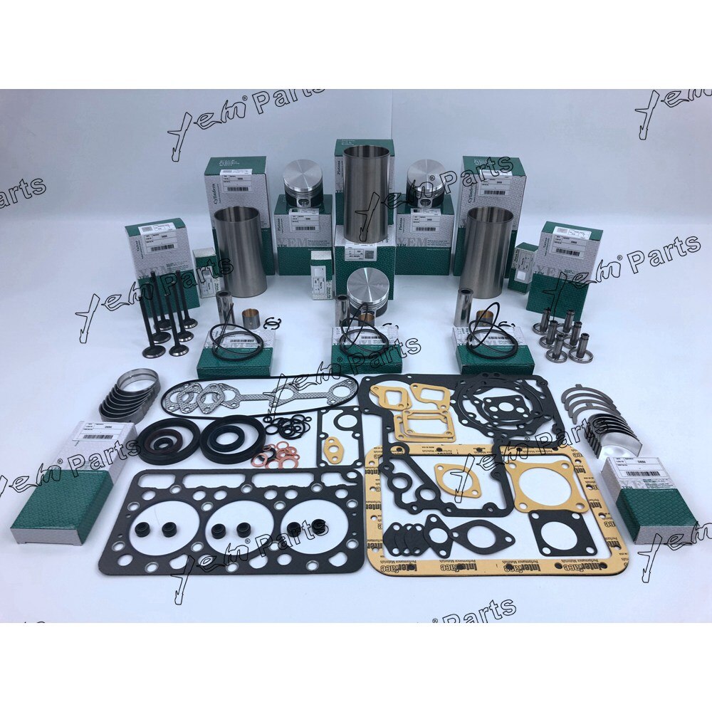 D850 OVERHAUL REPAIR KIT WITH PISTON RING FULL GASKET SET BEARING VALVESS FOR KUBOTA DIESEL ENGINE PARTS For Kubota