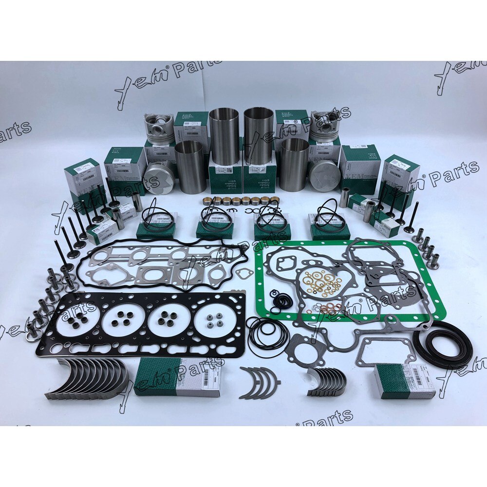 V3300 OVERHAUL REPAIR KIT WITH PISTON RING FULL GASKET SET BEARING VALVESS FOR KUBOTA DIESEL ENGINE PARTS For Kubota