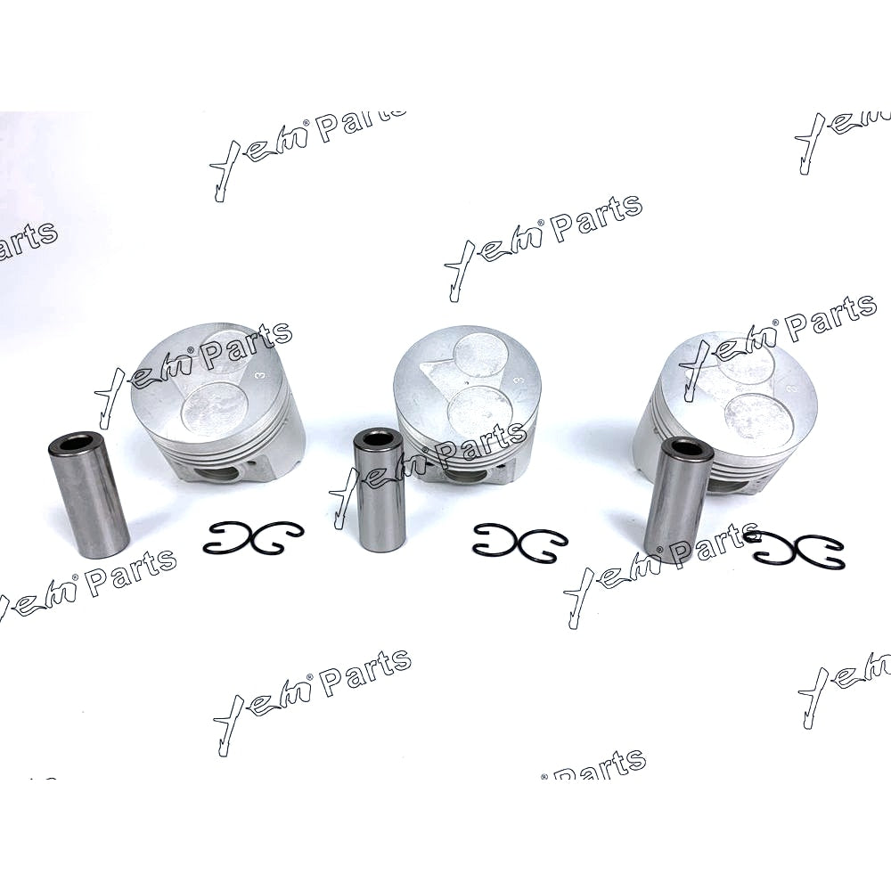 YEM Engine Parts Piston Set Oversize 67mm (+0.50mm) For Kubota D722 x3 PCS Engine Parts For Kubota