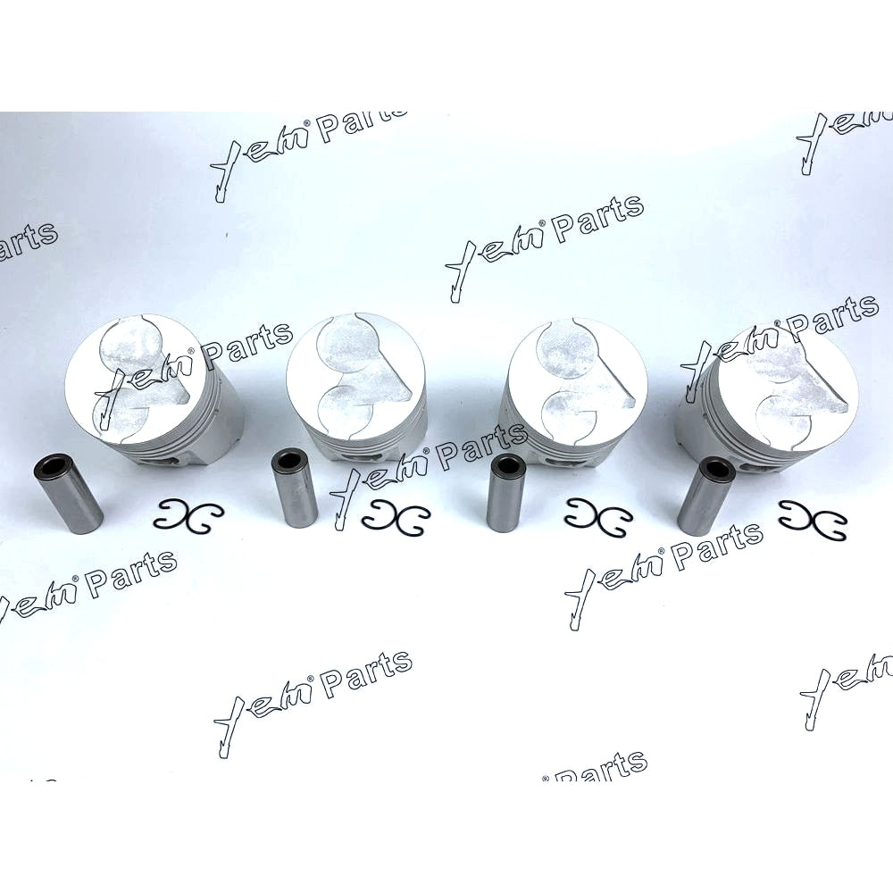 YEM Engine Parts Piston Set Oversize 80mm (+0.50mm) For Kubota V1903 x4 PCS Engine Parts For Kubota