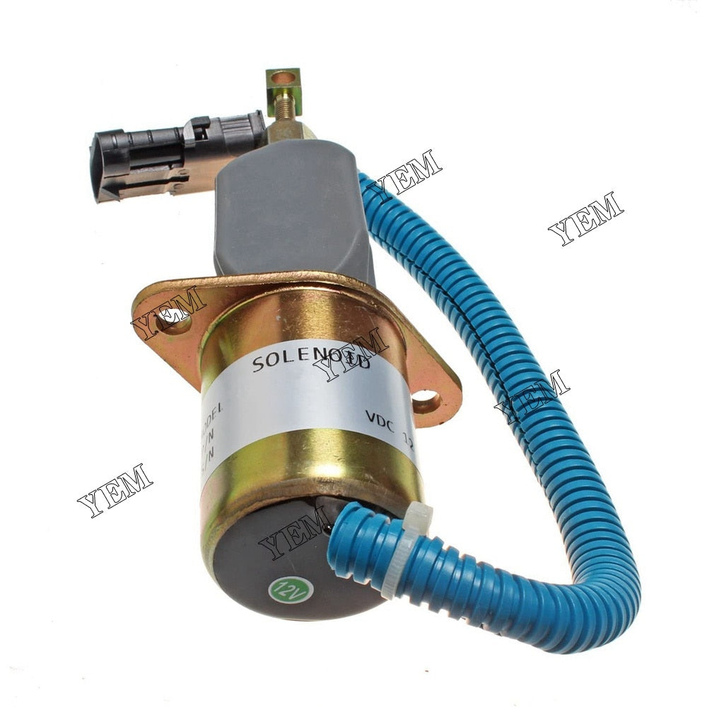 YEM Engine Parts Kubota Stop Solenoid Valve For Gehl Skid Steer Loader SL4625 4625SX 4625DX For Kubota