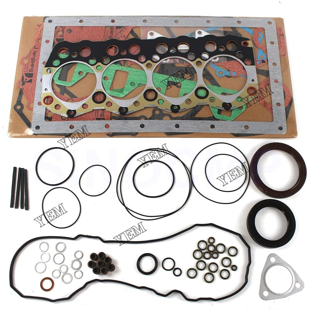 YEM Engine Parts 3044C S4S Engine Overhaul Gasket Kit For Mitsubishi CAT 246B 262B 277B Loaders For Caterpillar