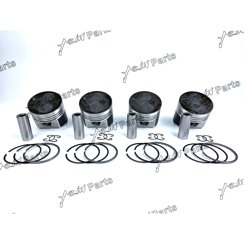 YEM Engine Parts 1 Set For Kubota Engine V2203 V2203B V2203T STD Piston Set (Pin& Clip&Rings) For Kubota