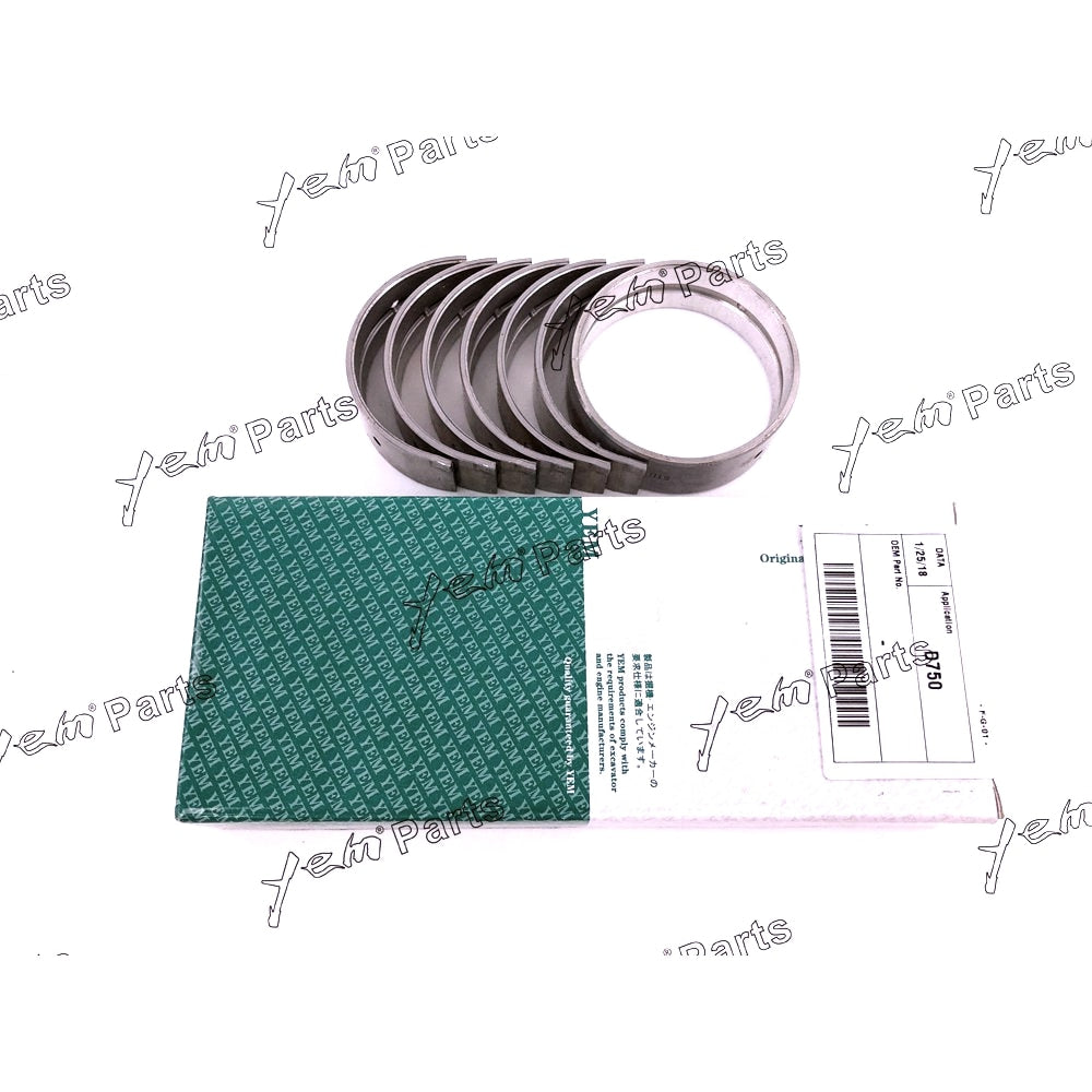 YEM Engine Parts Main Bearing STD For Kubota D750 / D850 / D950 Engine Parts For Kubota