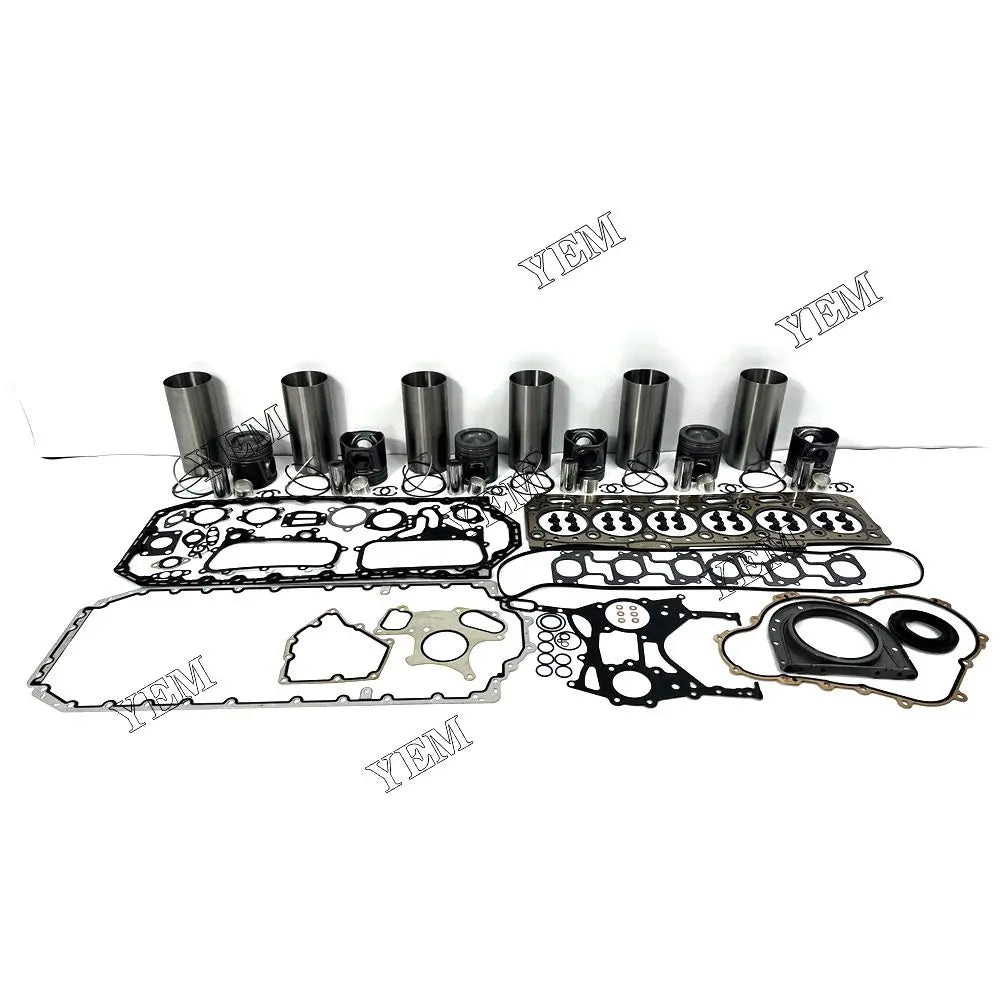 competitive price Engine Liner Kit With Full Gasket Set For Caterpillar C6.6-CR excavator engine part YEMPARTS