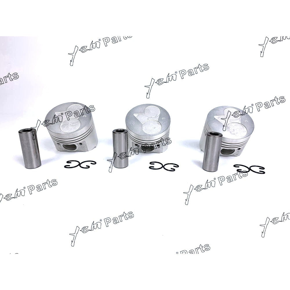 YEM Engine Parts Piston Set Oversize 67mm (+0.50mm) For Kubota D722 x3 PCS Engine Parts For Kubota