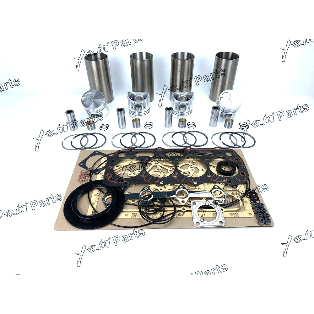 YEM Engine Parts Rebuild Kit For Shibaura N844 N844T Engine Piston Ring Gasket Bearing W Valves For Shibaura