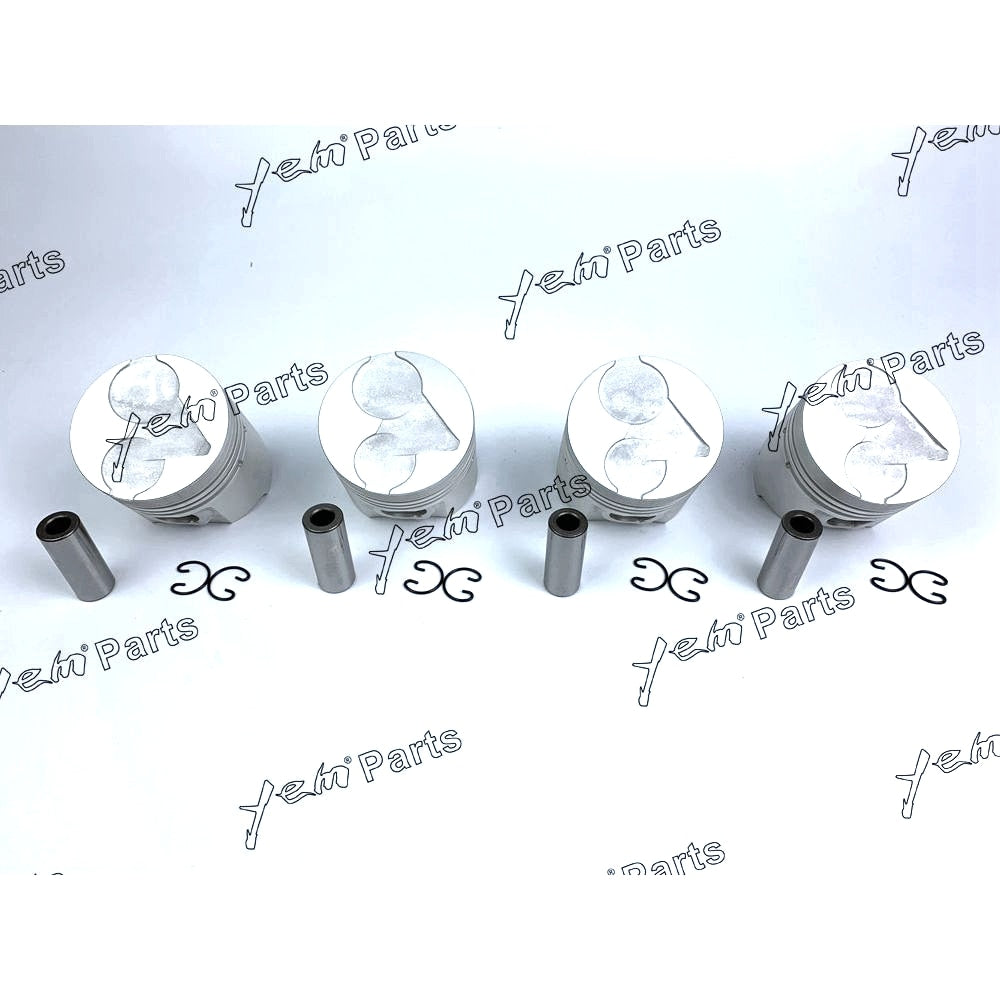 YEM Engine Parts Piston Set Oversize 80mm (+0.50mm) For Kubota V1903 x4 PCS Engine Parts For Kubota