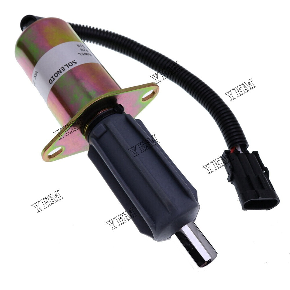 YEM Engine Parts Shut off Solenoid J914371 J910261 For Case 1150E 1155E Crawler Tractor 24V For Case