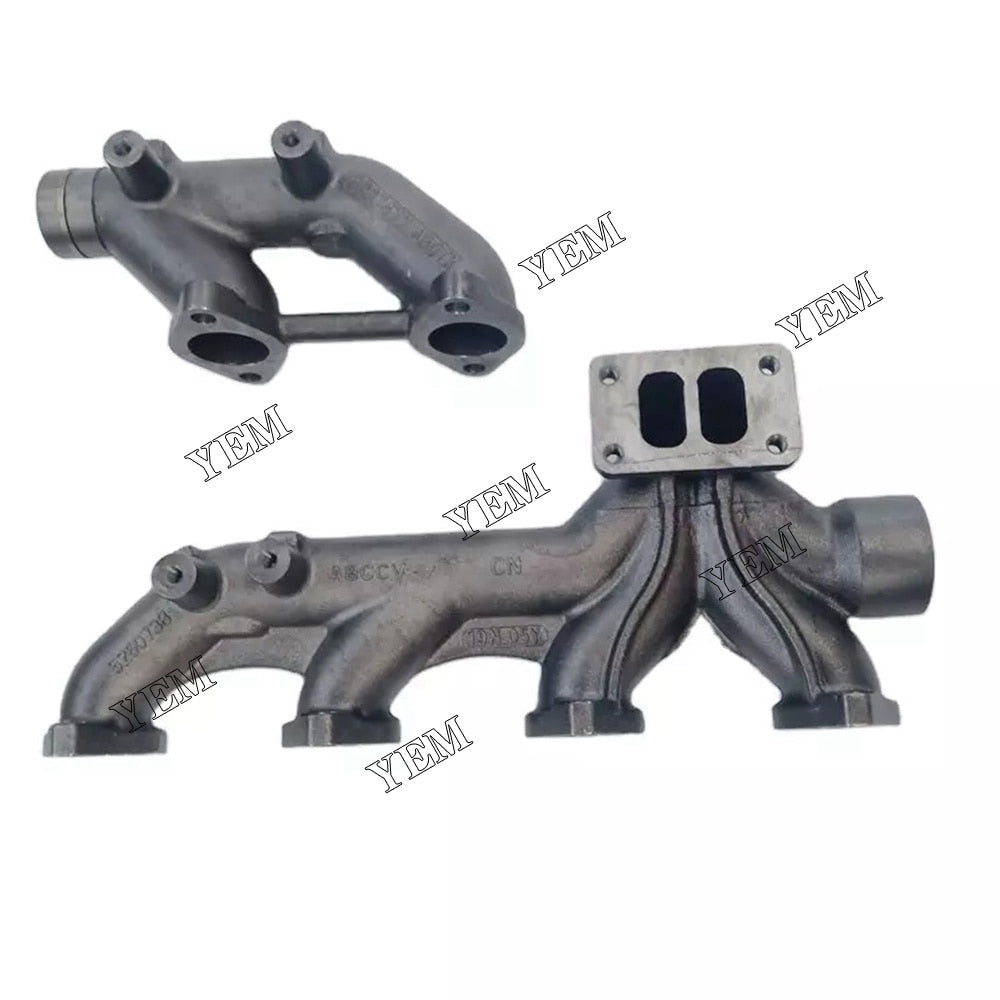 YEM Engine Parts Exhaust Manifold 3943836 & 3937477 For Cummins Engine L8.9 6LTAA For Cummins