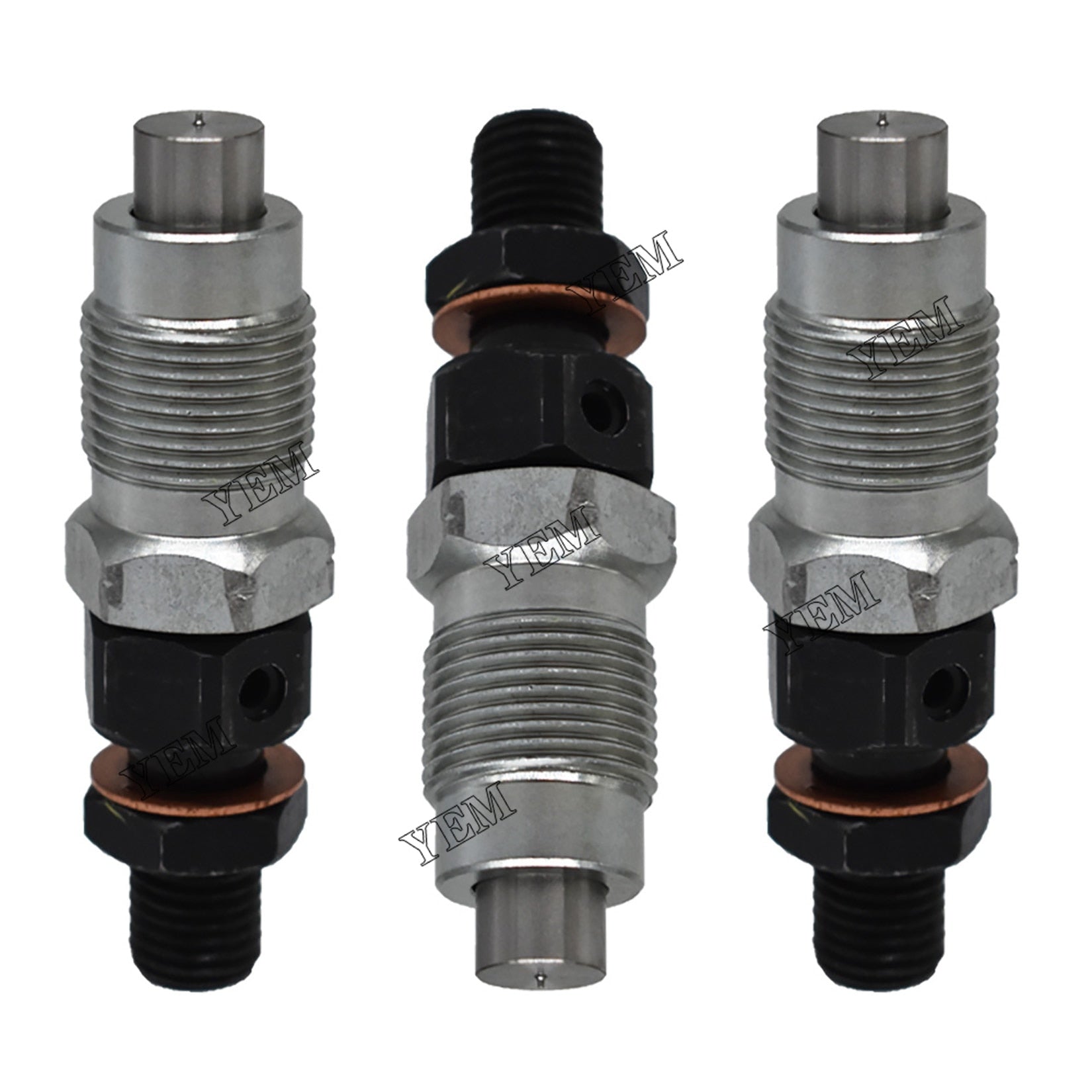 YEM Engine Parts 3X Fuel Injectors 16001-53002 For Kubota BX1500D BX1800D BX1830D BX2350D BX2230D For Kubota
