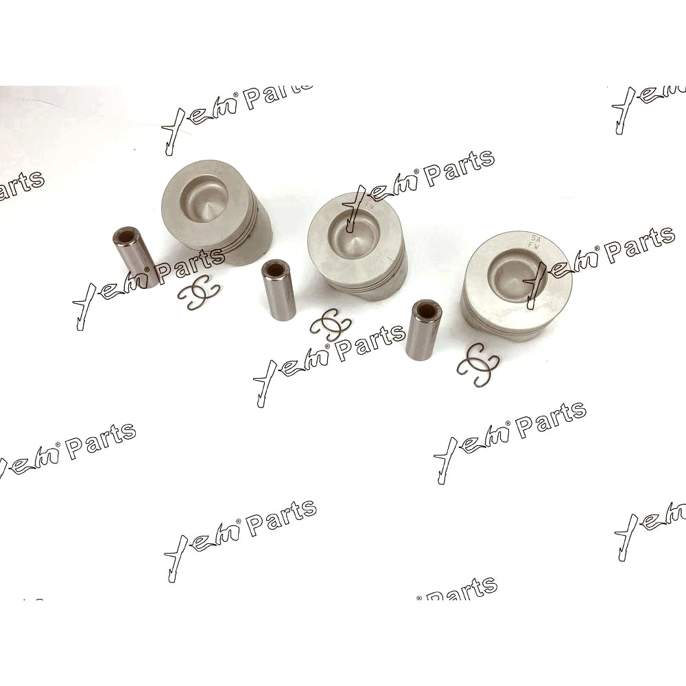 YEM Engine Parts Piston Set Oversize 85mm (+0.50mm) For Kubota D1402 x3 PCS Engine Parts For Kubota